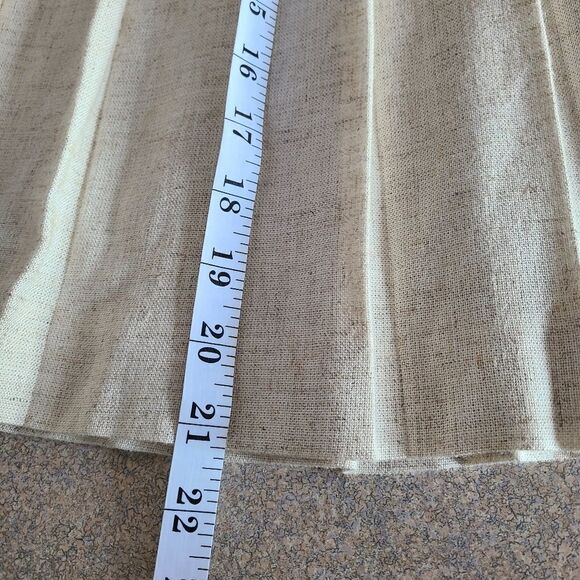 Vintage New Frontier Linen Blend Pleated Skirt 10 - Picture 6 of 9